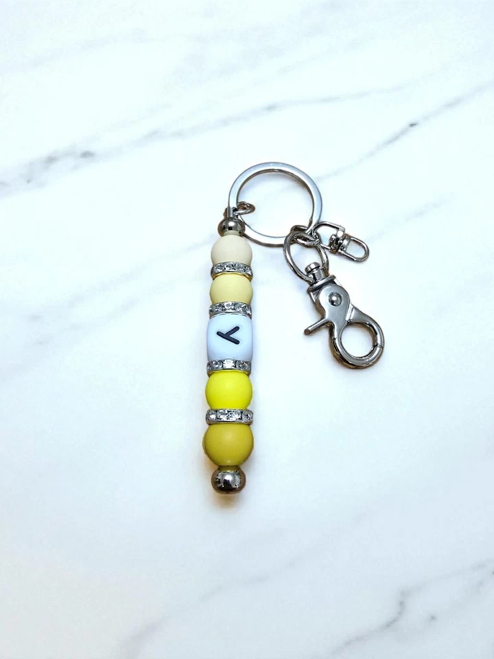 Персонализированные брелоки с инициалами буква A-Z кольцо для ключей для женщин мужчин - Изображение 2 из 4