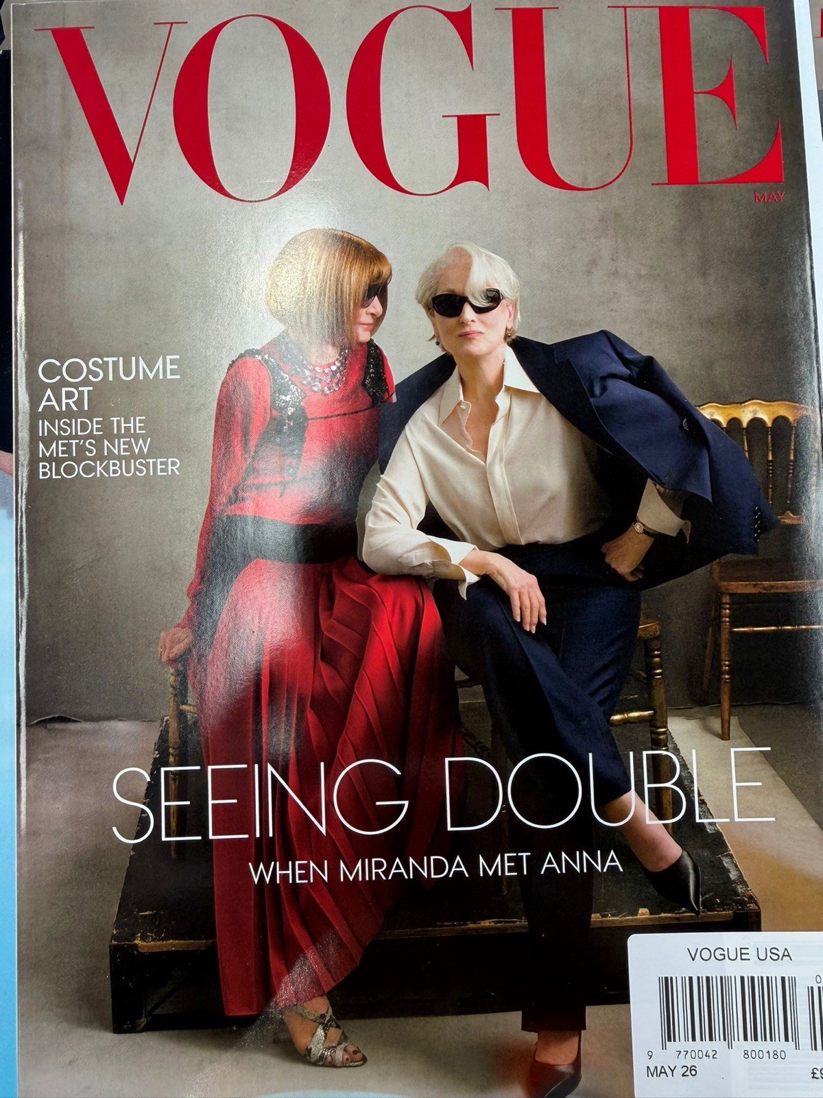 Vogue USA magazine May 2026 Anna Wintour & Meryl Streep (The Devil Wears Prada)