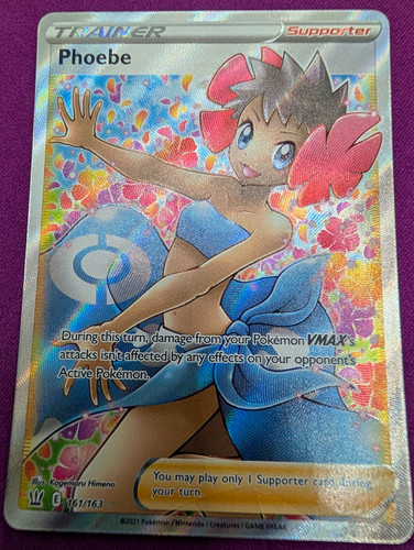 Phoebe 161/163 Swsh05 Battle Styles Full Art Holo Ultra Rare EN