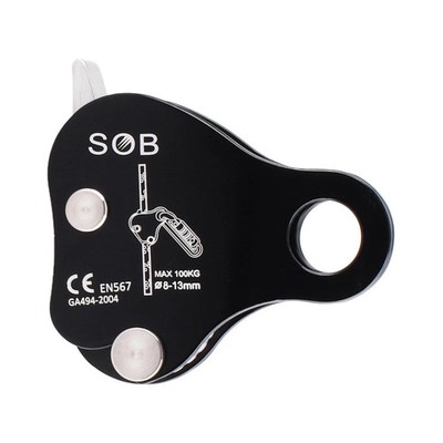 Climbing Ascender Fall Protection Rope Grab Belay Device Gear Aluminum Alloy ...