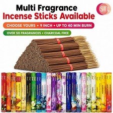 Huge Selection Natural Incense Sticks - Satya Nag Champa Various Flavours Scents