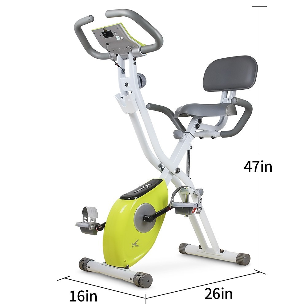 leikefitness X Bike Magnetic Upright Bicycle with Heart Rate & LCD Monitor