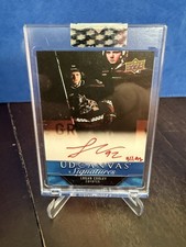 2023-24 UPPER DECK CLEAR CUT LOGAN COOLEY CANVAS SIGNATURES ROOKIE AUTO /92