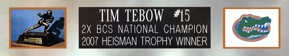 Tim Tebow Autographed and Framed Blue Florida Jersey Auto Beckett COA - Image 4 of 4