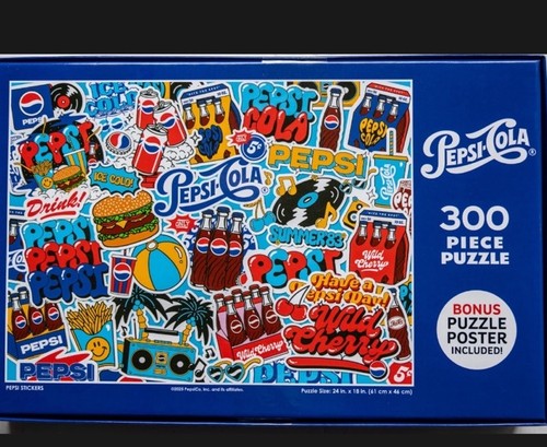 Pepsi-Cola 300 Pc. Jigsaw Puzzle, New Sealed 🤩 - Afbeelding 2 van 3