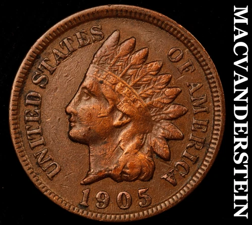 1905 Indian Head Cent-Extra Fine Scarce Better Date No Reserve #i4424