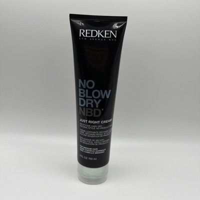 Redken No Blow Dry NBD Just Right Cream - Discontinued - 150 ml / 5 oz New