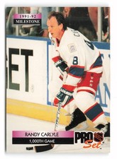 1992-93 Pro Set Randy Carlyle #265 Winnipeg Jets