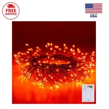 Fairy Lights Battery Operated, Twinkle String 1 Pack, Orange