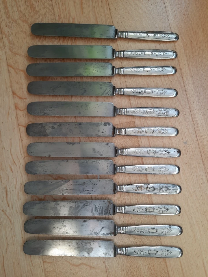 Tafelmesser Menümesser 12 Stück Charles Hake Remscheid - sehr alt vintage - Bild 4 von 4
