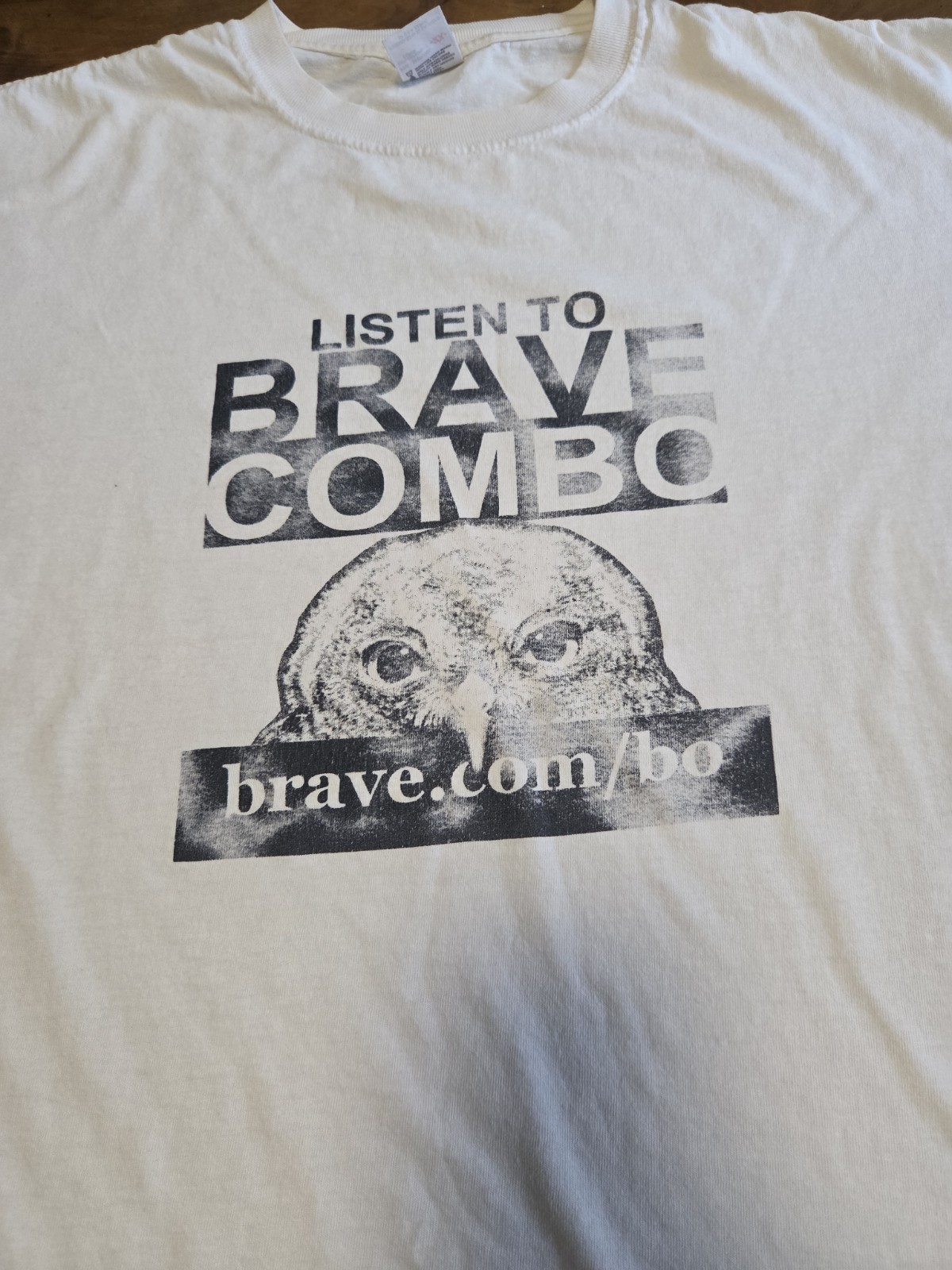 Vtg Brave Combo Band T Shirt 2XL Anvil White Texas Polka Punk Rock Music Tee XXL image 3