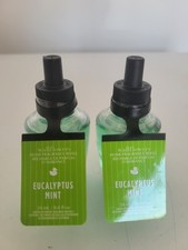 2 Two " Eucalyptus Mint" Wallflowers Home Fragrance Refills Bath Body Works.