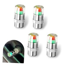 4 PCS Car Tire Pressure Monitor Valve Stem Caps, 2.4Bar 36PSI Tire Valve 4PCS