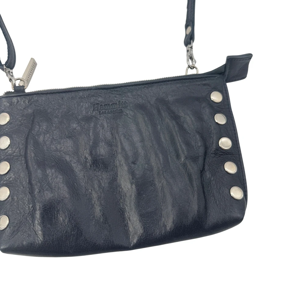 Bolso Bandolera Hammitt Mediano Tachonado Cuero Azul Marino Oscuro Para Mujer Foto 2 de 4