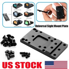 For Glock Universal Optic Mount Red Dot Sight Pistol Rear Sight Plate Base Mount