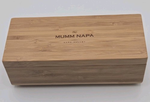 Mumm Napa Valley Hard Cheese/Nutmeg Grater/Zester. Bamboo Box With Lid.