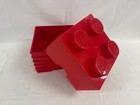 Lego Storage Brick 2 X 2 Red 25 x 25 x 18 cm