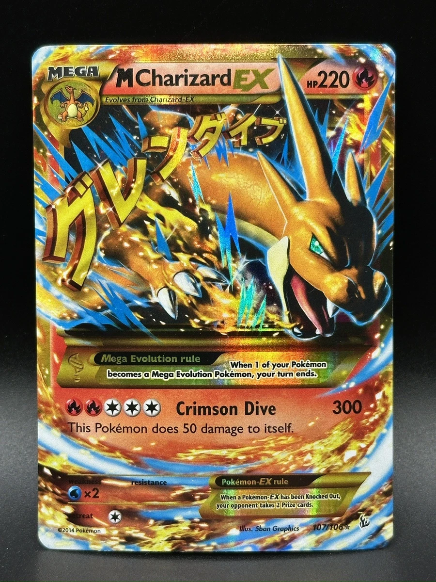 英語版 MリザードンEX 107/106 UR Secret Rare M Charizard EX 107/106 Flashfire for sale | eBay