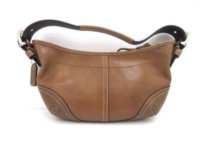 Coach 9541 Soho Vintage Brown Leather Shoulder Hobo Handbag Y2K