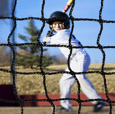 Baseball Softball Backstop Nets: Heavy Duty Sports Barrier - Twisted Knotted PE