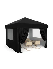 10 x 10 Ft Pop Up Canopy Tent with 4 Removable Sidewalls & Ventilated Windows