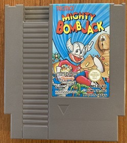 NES ~ MIGHTY BOMB JACK ~ Nintendo Game NES-BJ-AUS Game Cart + Sleeve + Box Pal A