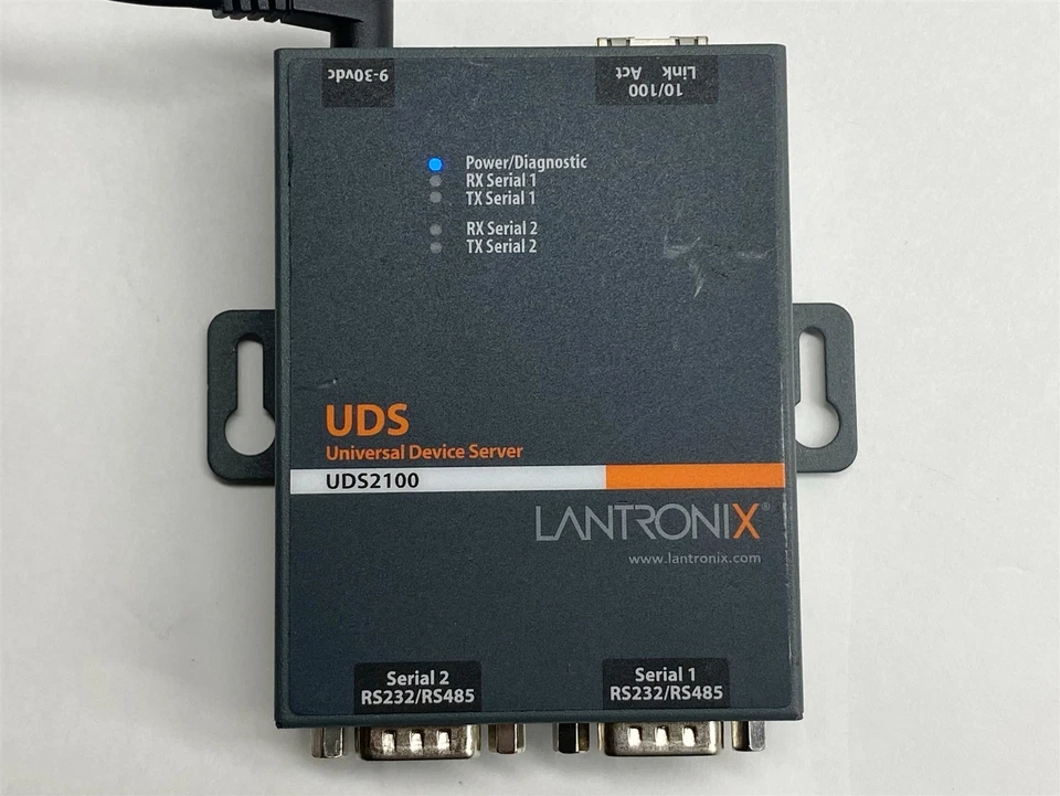 Lantronix UDS2100 Serial Ethernet 2-Port Universal Device Server Lot 2 w/PS - Image 3 of 4