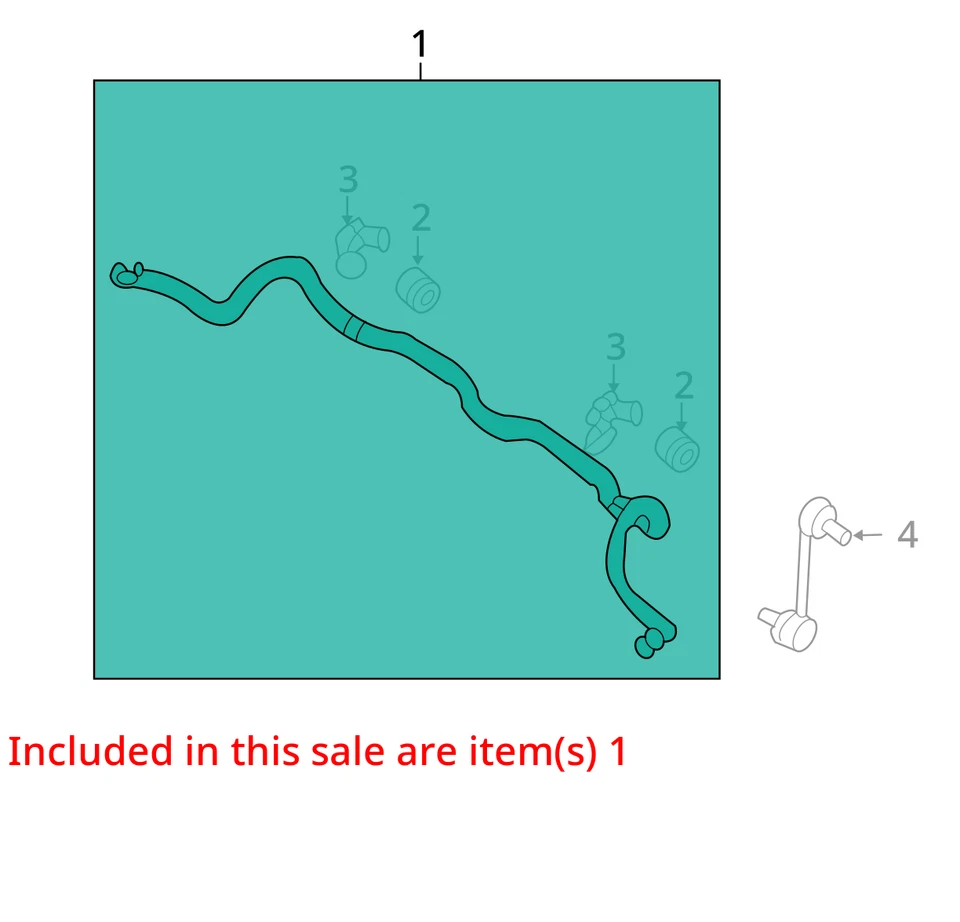 2008 Kia Rondo FWD Front Stabilizer Bar OEM 131K Miles - LKQ357633151 - Image 4 of 4