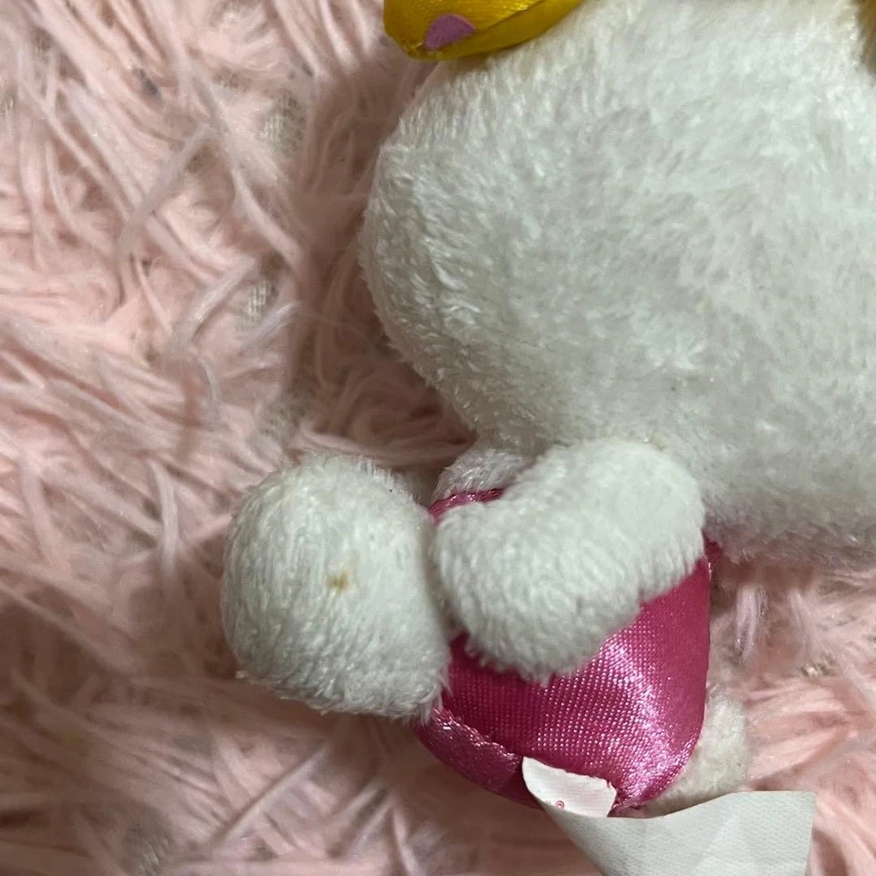 Porte-clés Hello Kitty ruban coloré breloque rare vintage avec usure - Photo 3/4