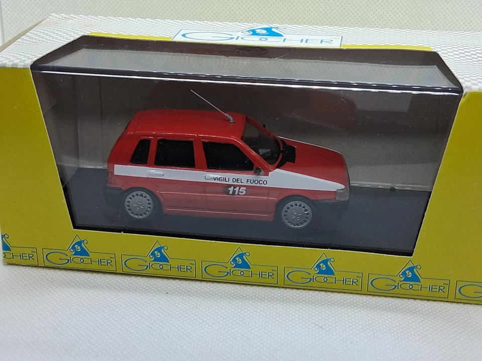 giocher gr u 01 fiat uno 4 porte seconda serie vigili del fuoco 391775 - Immagine 2 di 4