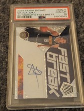 2019 Panini Mosaic Nikola Jokic Fast Break AUTOGRAPH PSA 10 Nuggets JOKER MVP