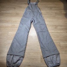 True Vintage Levi's 70s Rocket Talon Ski Overalls Corduroy GRY Solid