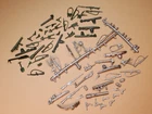70 Pcs - 2 Sets, Vintage Marx D-Day Playset Small Arms, Silver & DFG