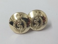 British Army Boutons RAMC Corps Médical Militaire Lot de 2 ASBT233 Neuf