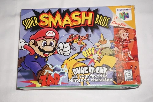 Super Smash Bros (Nintendo 64 N64) Complete in Box CIB Authentic