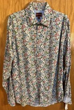 Men  s Tommy Hilfiger Red Label Cotton Shirt - Lg - Flowers