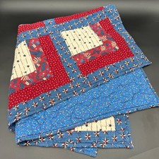 Vintage Military inspired baby quilt/lap blanket, two sided 33.5inx33.5in