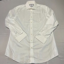Charles Tyrwhitt Men's 17/35 Slim Fit Non Iron White Dress Shirt Long Sleeve