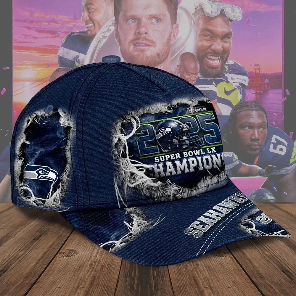 Seahawks 2025 SB LX Champions Classic Cap
