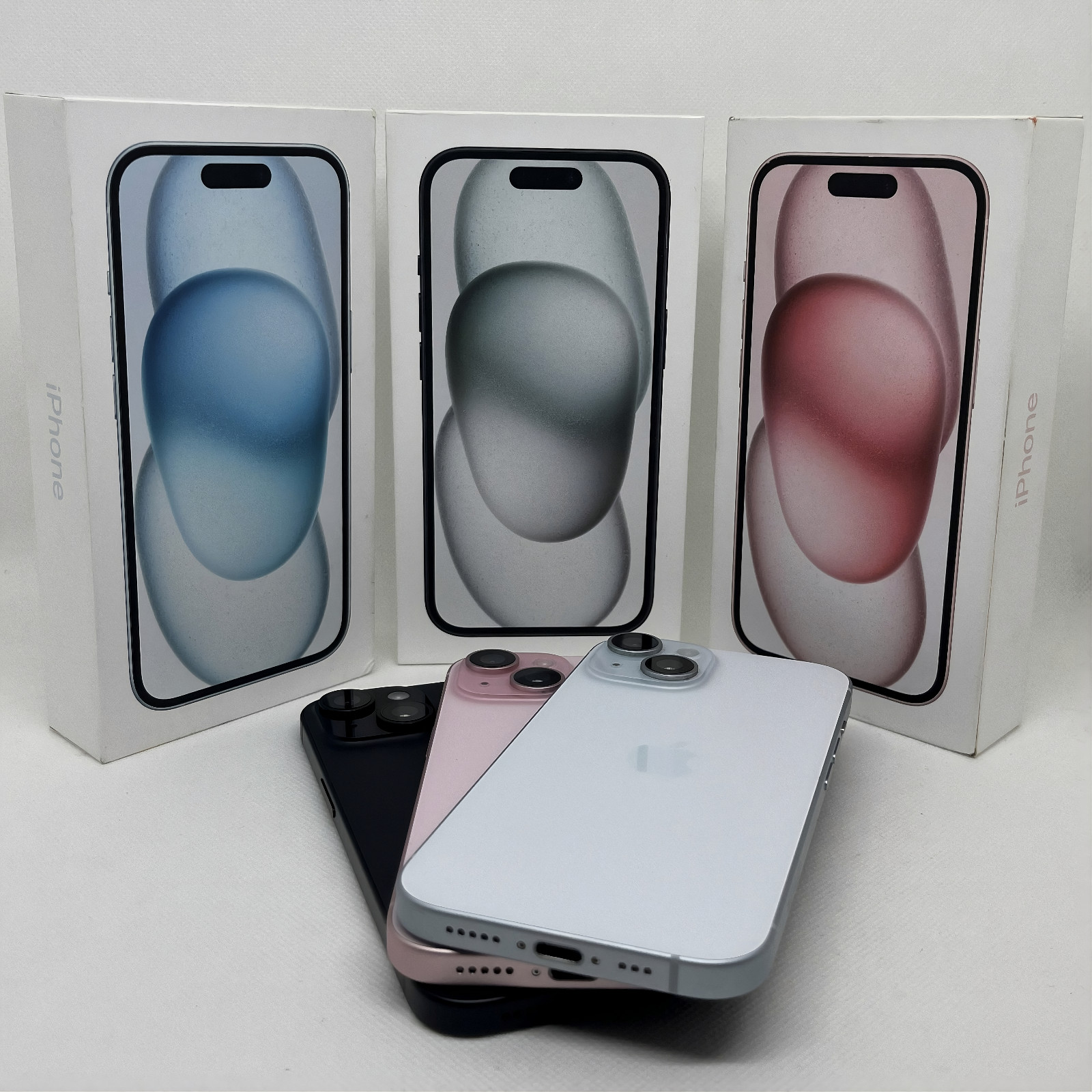 Apple iPhone 15 SEHR GUT Schwarz Weiß Blau Pink 128GB 256GB 512 OVP Ohne Simlock