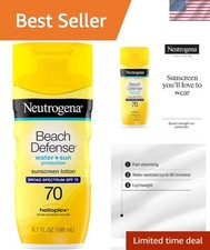 Neutrogena Beach Defense SPF 70 Lotion - Broad Spectrum, Water Resistant 6.7oz