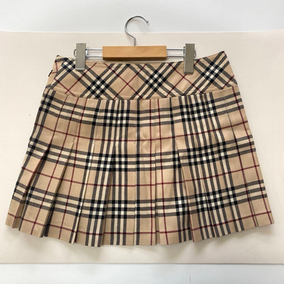 BURBERRY BLUE LABEL Wrap Mini Skirt Nova Check Pleated Size 38 | eBay