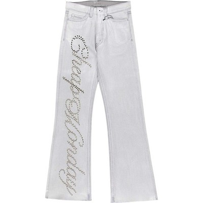 Cheap Monday White Embellished Jeans