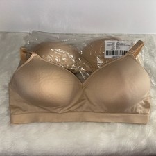 Fruit Of The Loom FT640 Seamless Wirefree Lift Bra 36C-38C Nude In The Buff 2 
