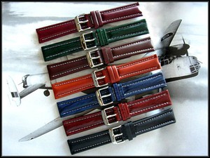 18-19-20-22-Oily-Leather-Military-Chrono-Sport-pilot-watch-band-strap-IW-SUISSE