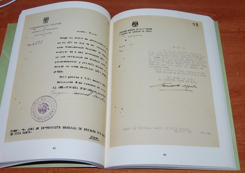 LIBRO DEL CONSEJO DE GUERRA Y CONDENA A MUERTE DEL PRESIDENTE LLUIS COMPANYS - Imagen 7 de 8
