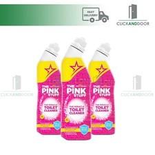 3 X THE PINK STUFF MIRACLE TOILET CLEANER THICK CLEANING FOAM GEL VEGAN 750ML 3.73 per litre