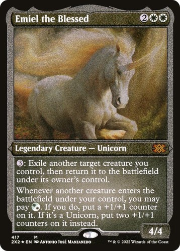 Custom Unicorn Tribal Commander EDH Deck - Emiel the Blessed +1/+1 Counter  - MTG | eBay