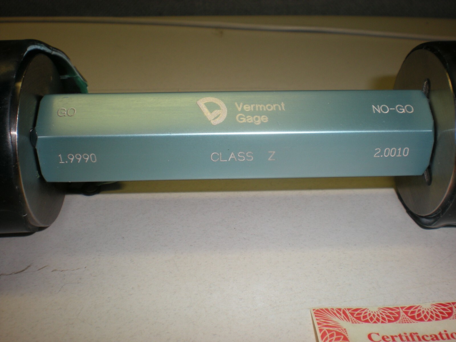 Vermont Gage 191404320 STL Z GO/NOGO Trilock Assembly 1.9990" / 2.