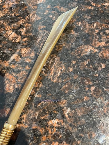 Vintage Bamboo Shoe Horn W/ Twisted Handle 22 1/2 “ - Picture 3 of 7